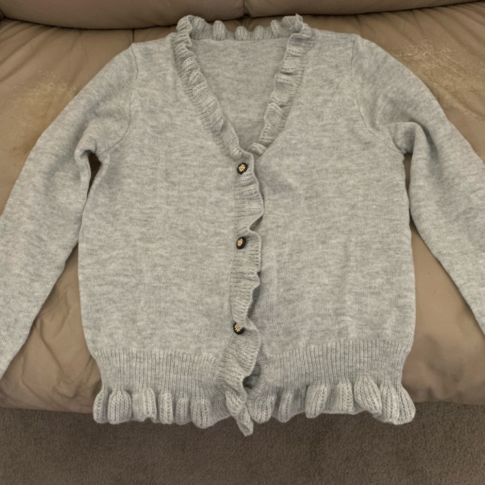 Pretty gray cardigan Size M Brand New